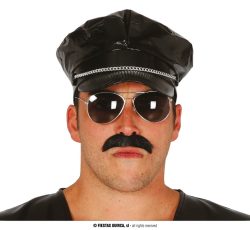 casquette vinyle noire