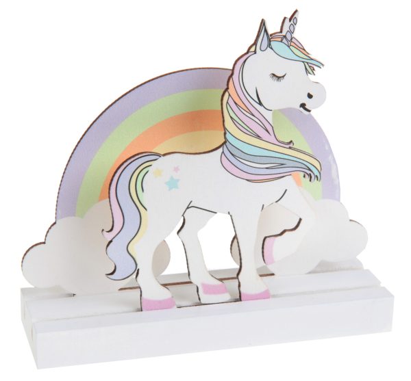 Centre de table licorne rose