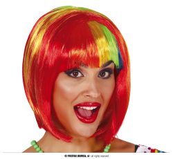 Perruque multicolore