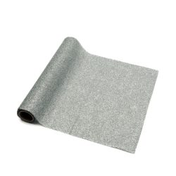 Chemin de table étincelant pailleté - Argent