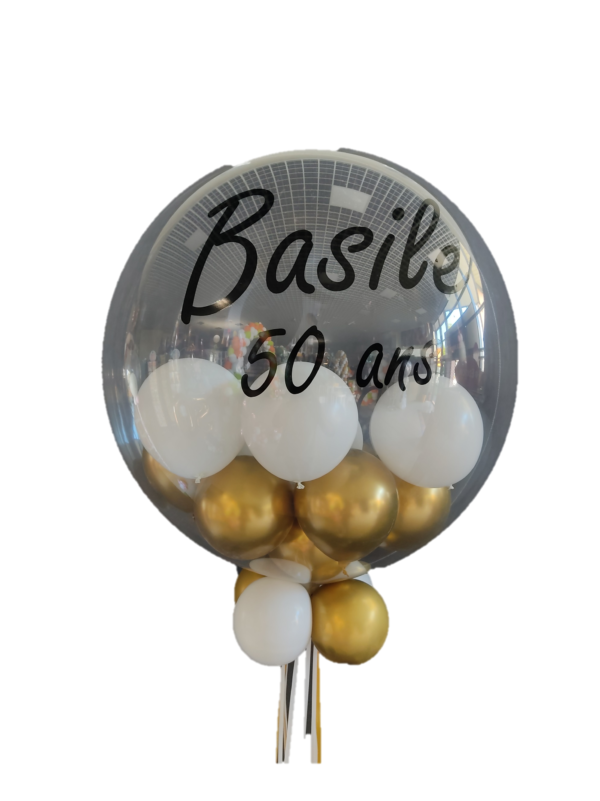 deco ballonbubble imp. caméo + ballon 13cm espace fête agen boé