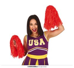 Déguisement de pompom girl USA rouge femme : Deguise-toi, achat de