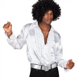 Chemise disco blanche