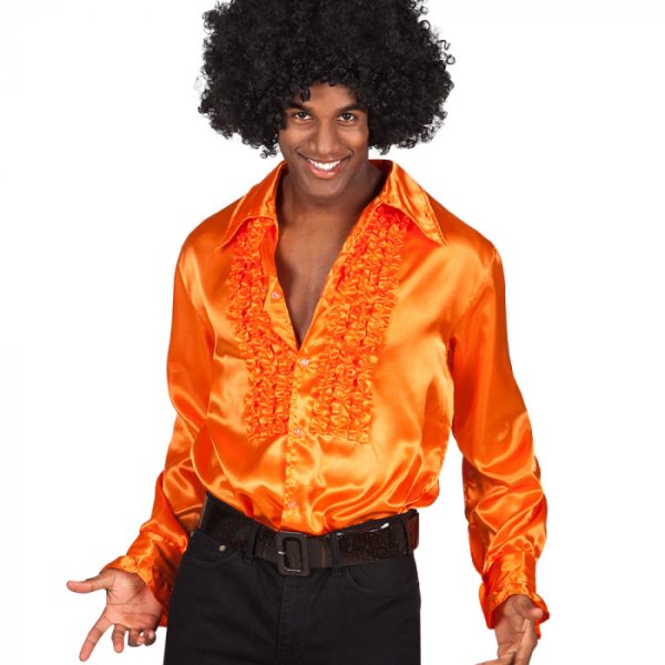Chemise disco orange