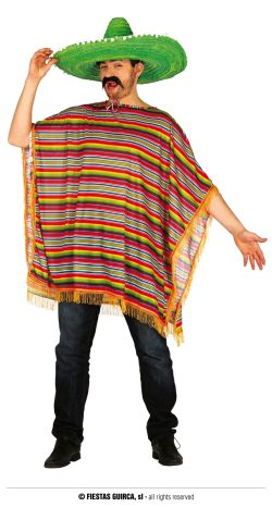 Poncho multicolore
