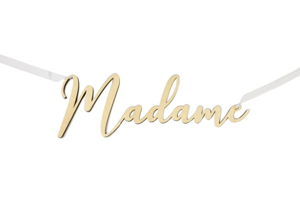 Déco bois "Madame"