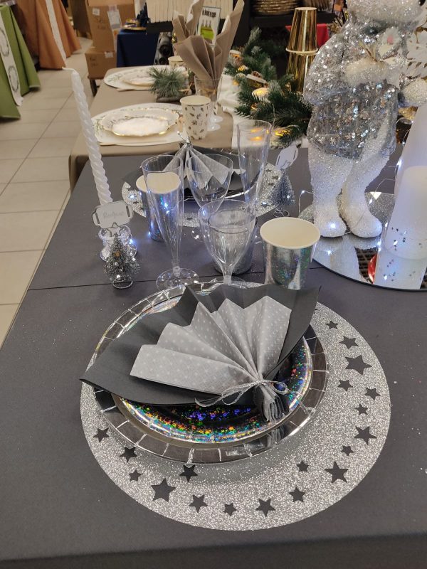 Sets de table pailletés étoiles – Image 2