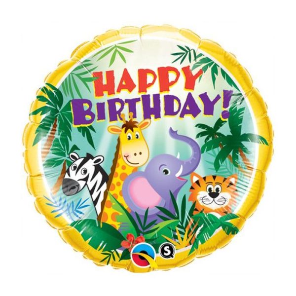 Ballon alu birthday jungle