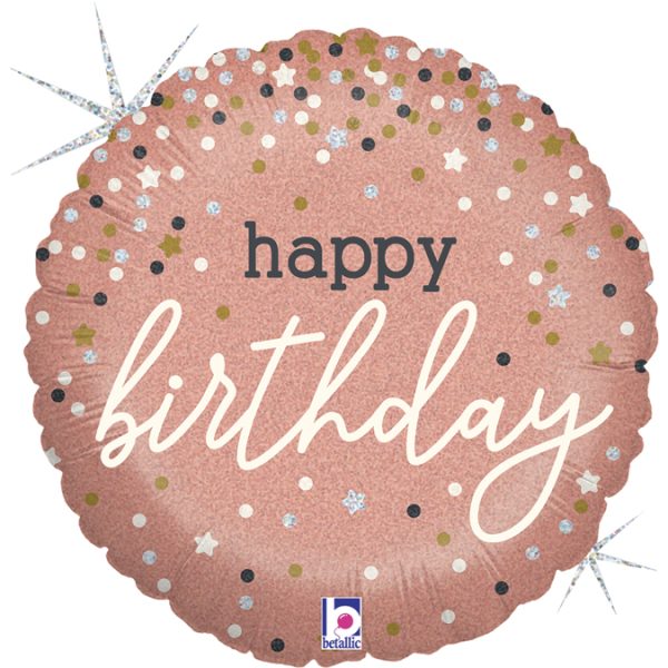 Ballon alu Happy Birthday