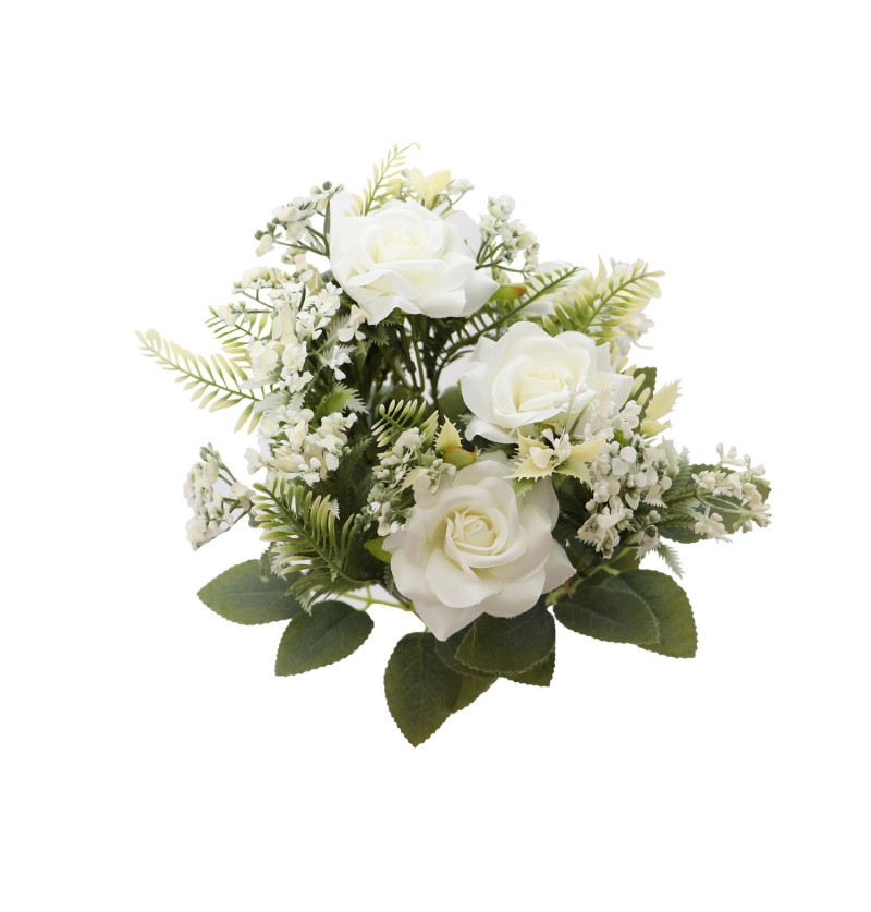 Bouquet roses blanches - Espace fete