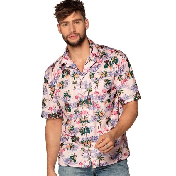 Chemise flamant rose