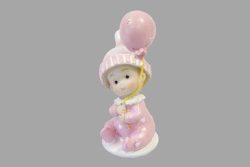 Figurine bébé rose