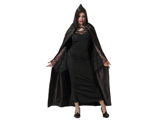 Cape satin noire