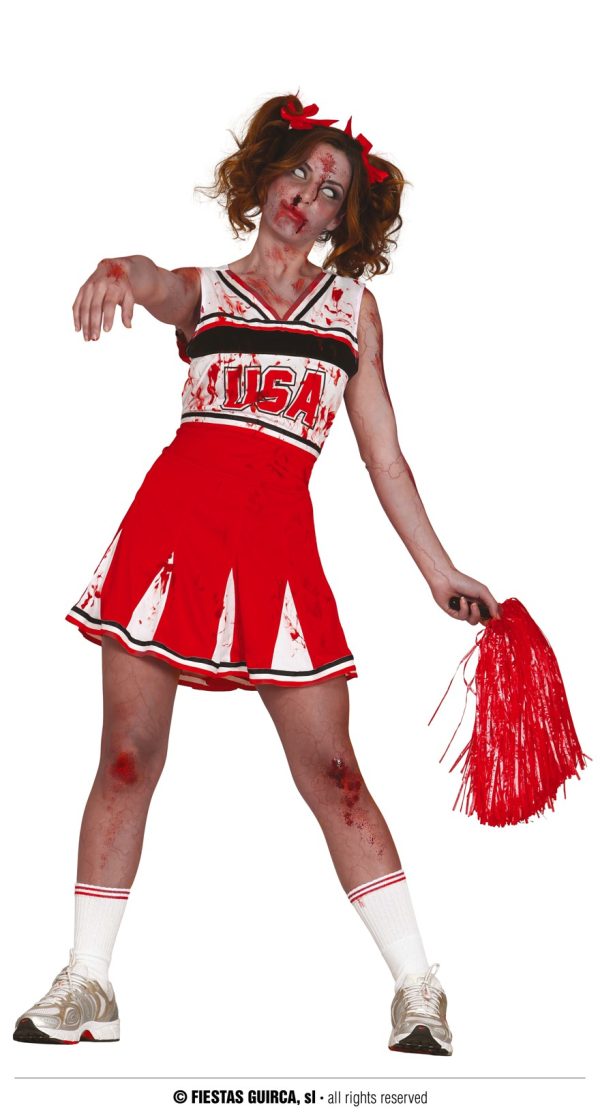 Déguisement pom pom girl zombie