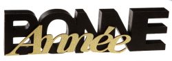 Lettres bois bonne année