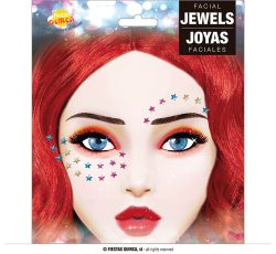 Bijoux visage étoiles multi
