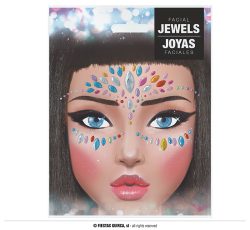 Bijoux visage multicolores