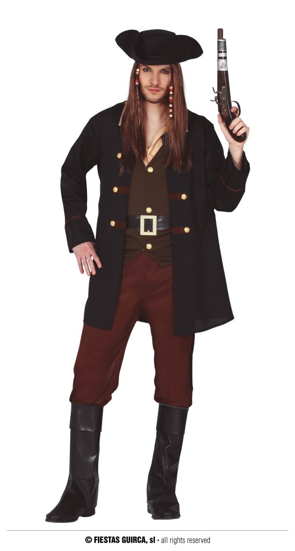 Déguisement pirate marron