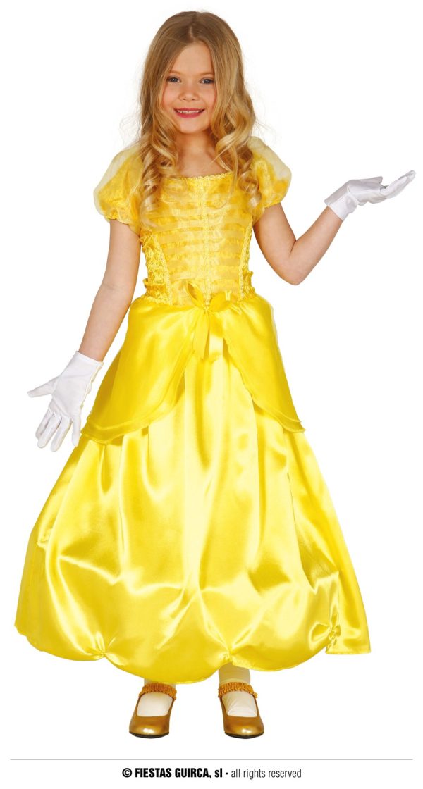 Déguisement princesse jaune