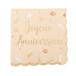 Serviettes joyeux anniversaire