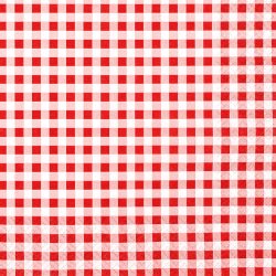 Serviettes karo red