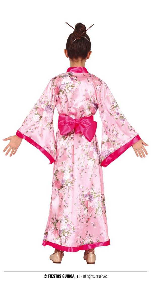 Déguisement kimono rose – Image 2