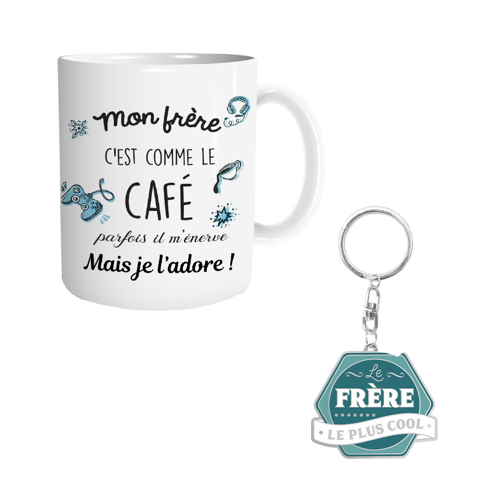 Tasse Mug Cadeau Frère Anniversaire - Mon Frère c'est Comme Le