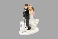 Figurine mariés avec valise Espace Fete Agen Boé