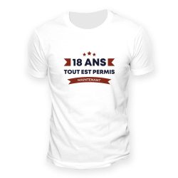 T-shirt 18ans