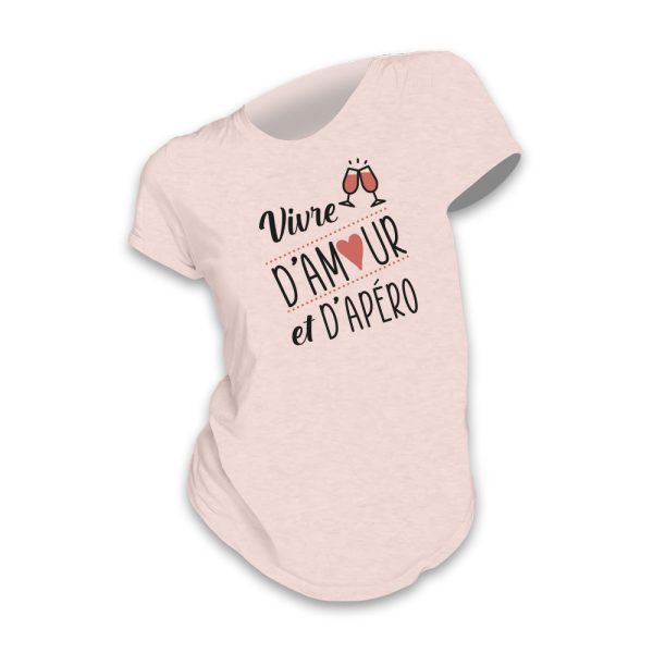T-shirt vivre d'amour