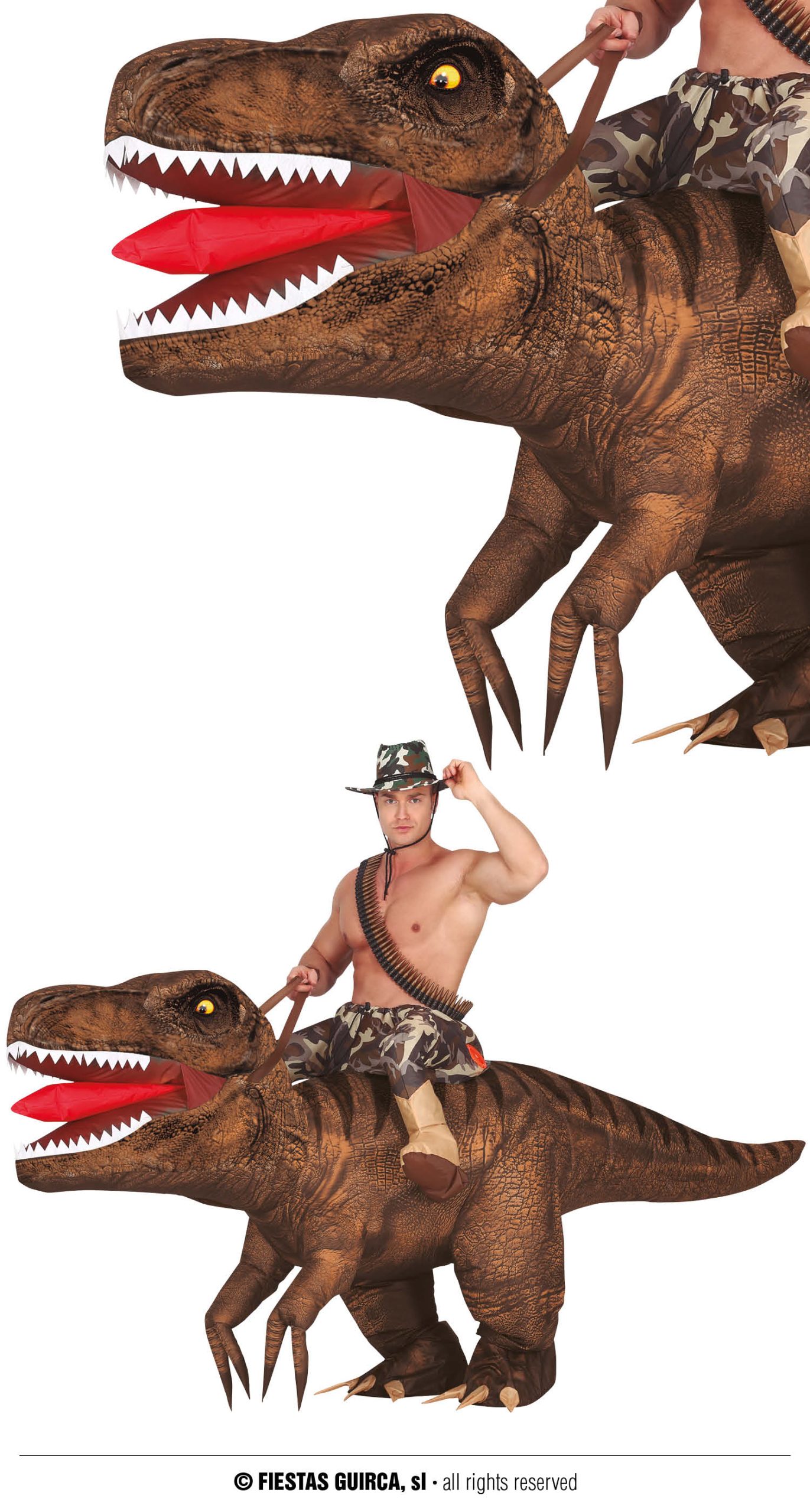 Déguisement dinosaure T-Rex gonflable enfant - Jurassic World