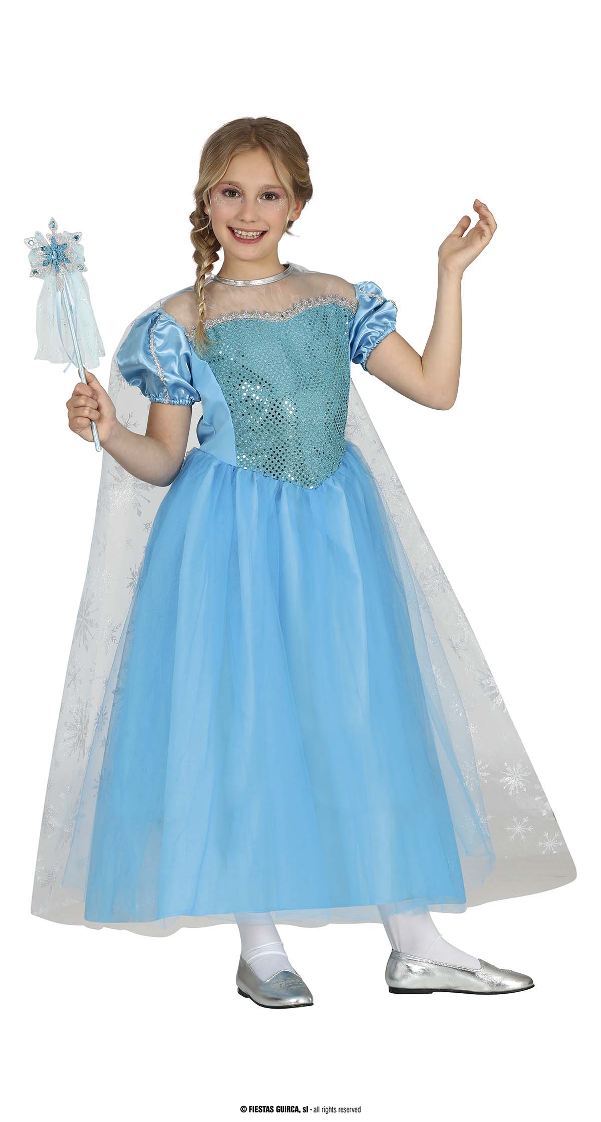 Déguisement princesse bleu (robe) chez DeguizFetes.