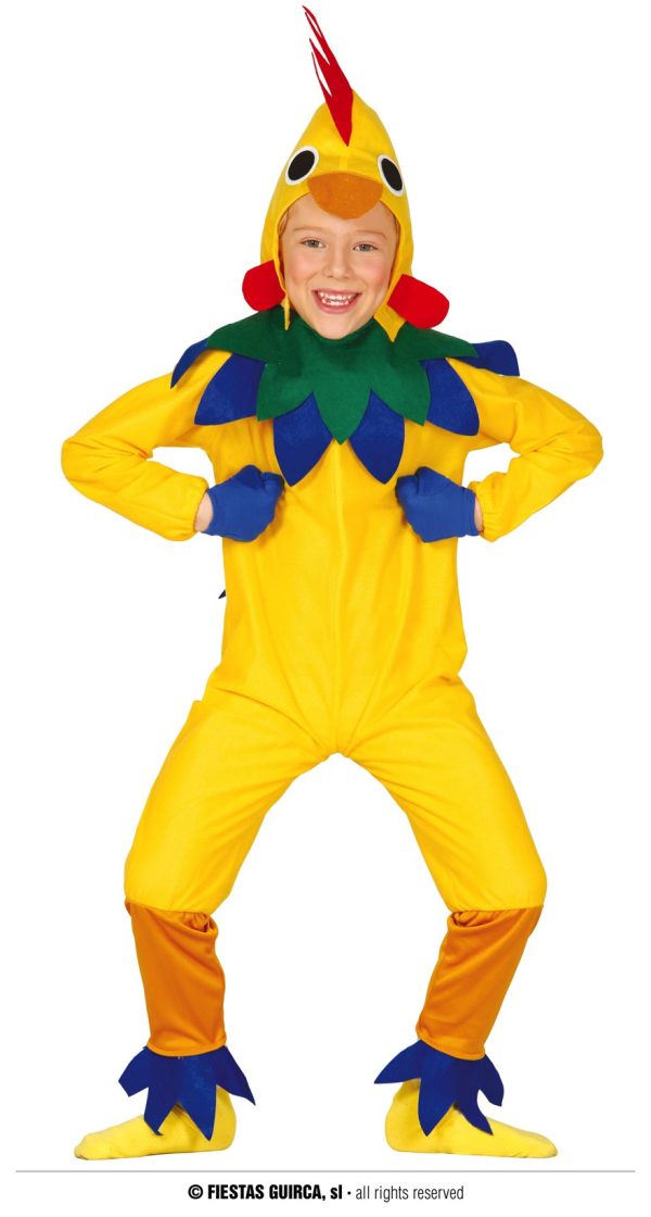 Déguisement coq coloré