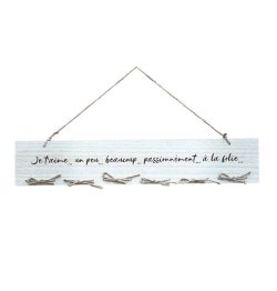 Pancarte bois je t'aime...un peu...