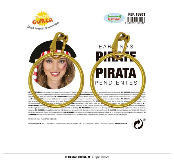 Boucles oreilles anneaux pirate