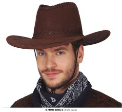 Chapeau cow-boy marron