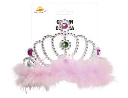 Couronne princesse boa plume