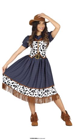 Déguisement femme cow-boy denim