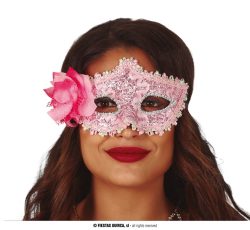 Loup pailleté rose
