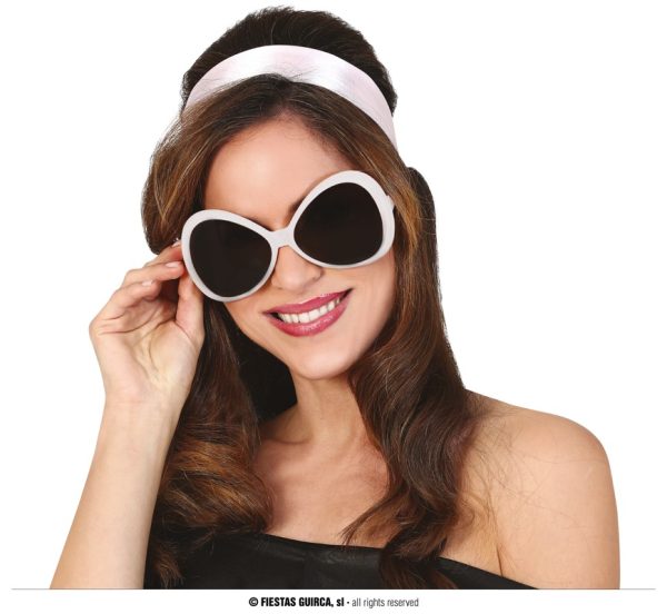 Lunettes blanches années 70