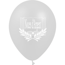Ballons noces d'argent
