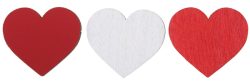 Déco coeur rouge blanc