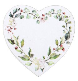 Déco coeur bois mariage végétal