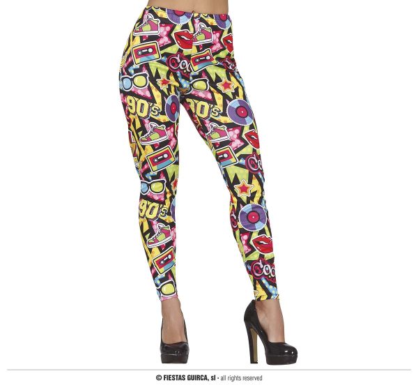 leggings noir fluo