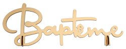 Lettres baptême or