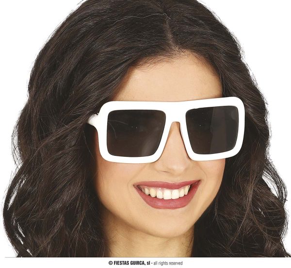 Lunettes carrées blanches