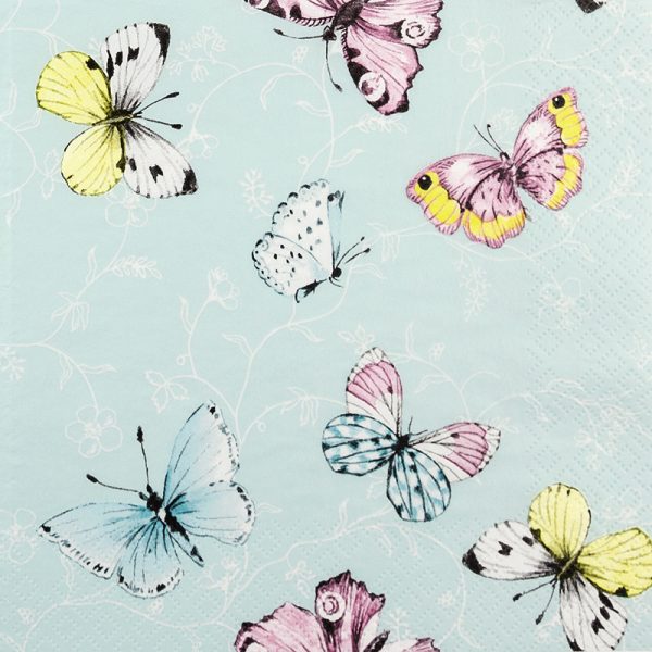 Serviettes sweet papillons