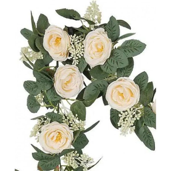 Guirlande roses et feuillage – Image 2