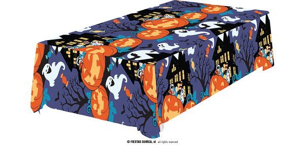 Nappe citrouille fantômes