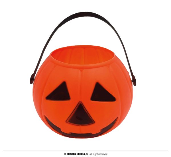 Panier 15cm citrouille orange